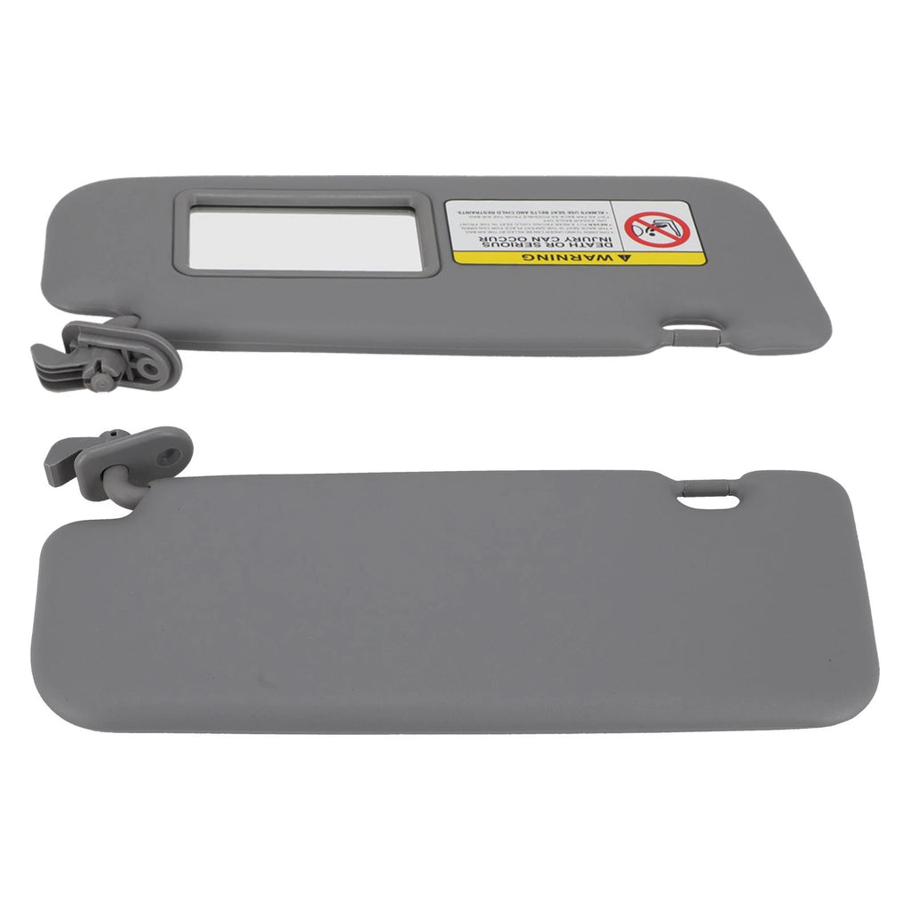 Pair Sun Visors for Hyundai Accent (2011-2015) Gray Left Right