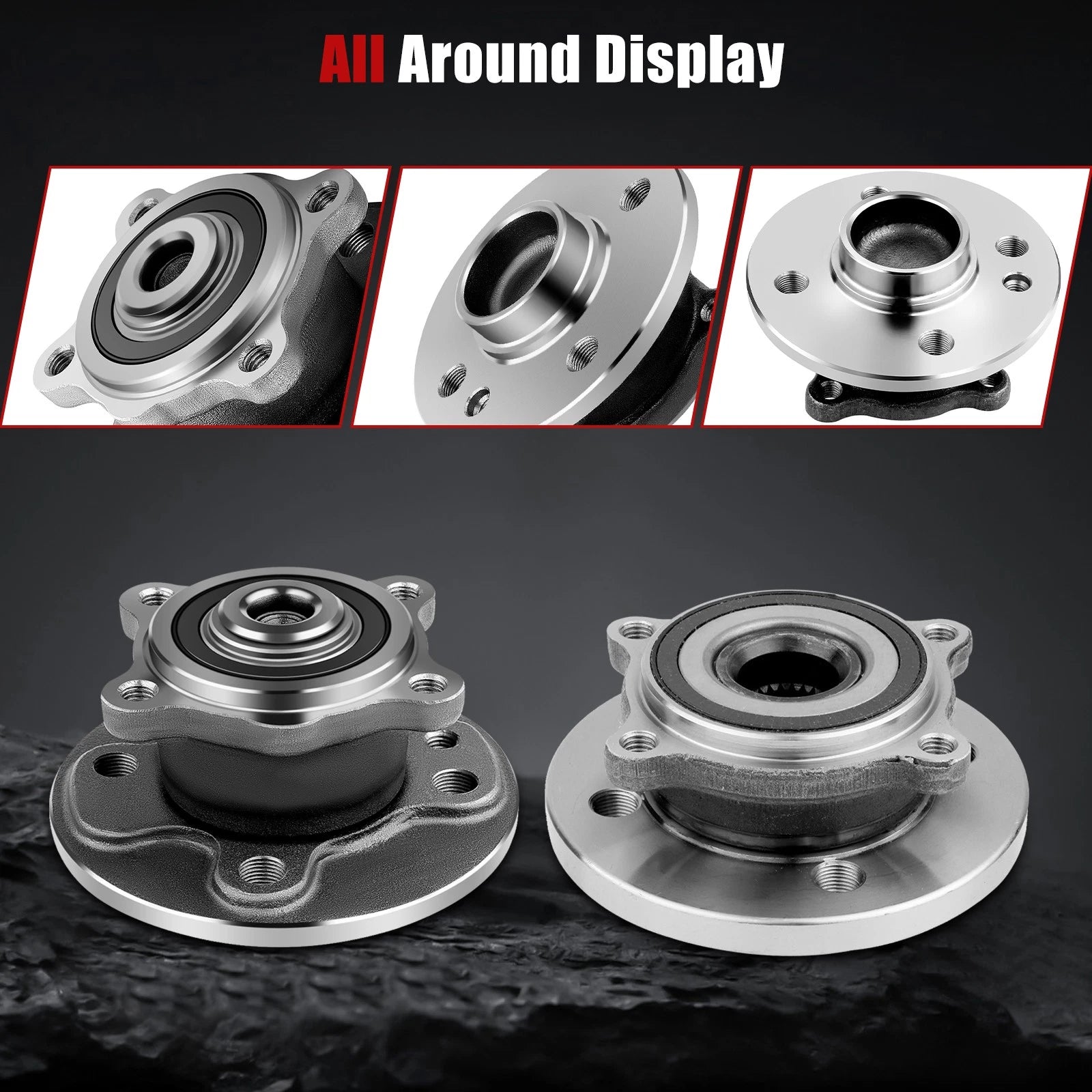 Set of 4 Wheel Hub Bearing Assemblies for Mini Cooper (2007-2014)