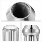 Chrome M14x1.5 Spline Lug Nuts With Key for Chevy GMC (2007–2014)