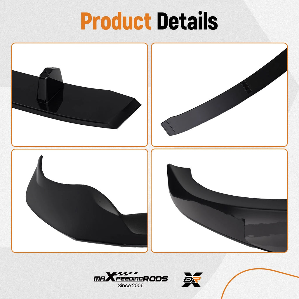 Front Lip Extension for BMW X6 G06 M Sport (2020–2023) Gloss Black Splitter