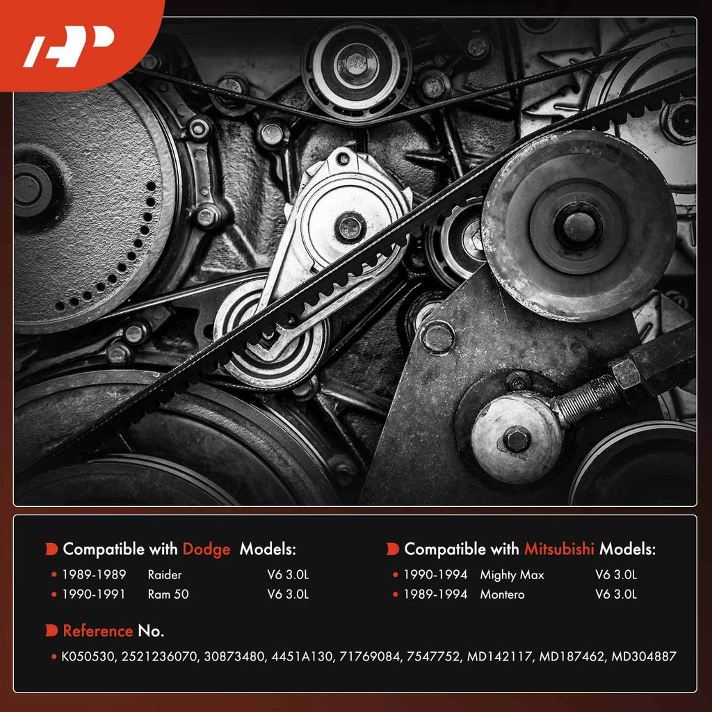 Serpentine Belt for Dodge Ram 50, Mitsubishi Mighty Max