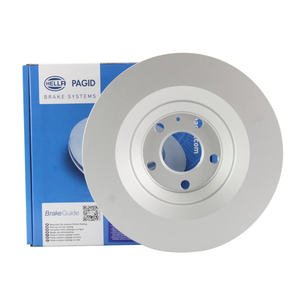 Hella 330mm Rear Coated Vented Disc Brake Rotor for Audi A6 Quattro (1995–2011)