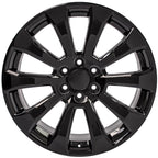Gloss Black Wheel 22 Inch Replacement for 1992–1994 Chevy Blazer