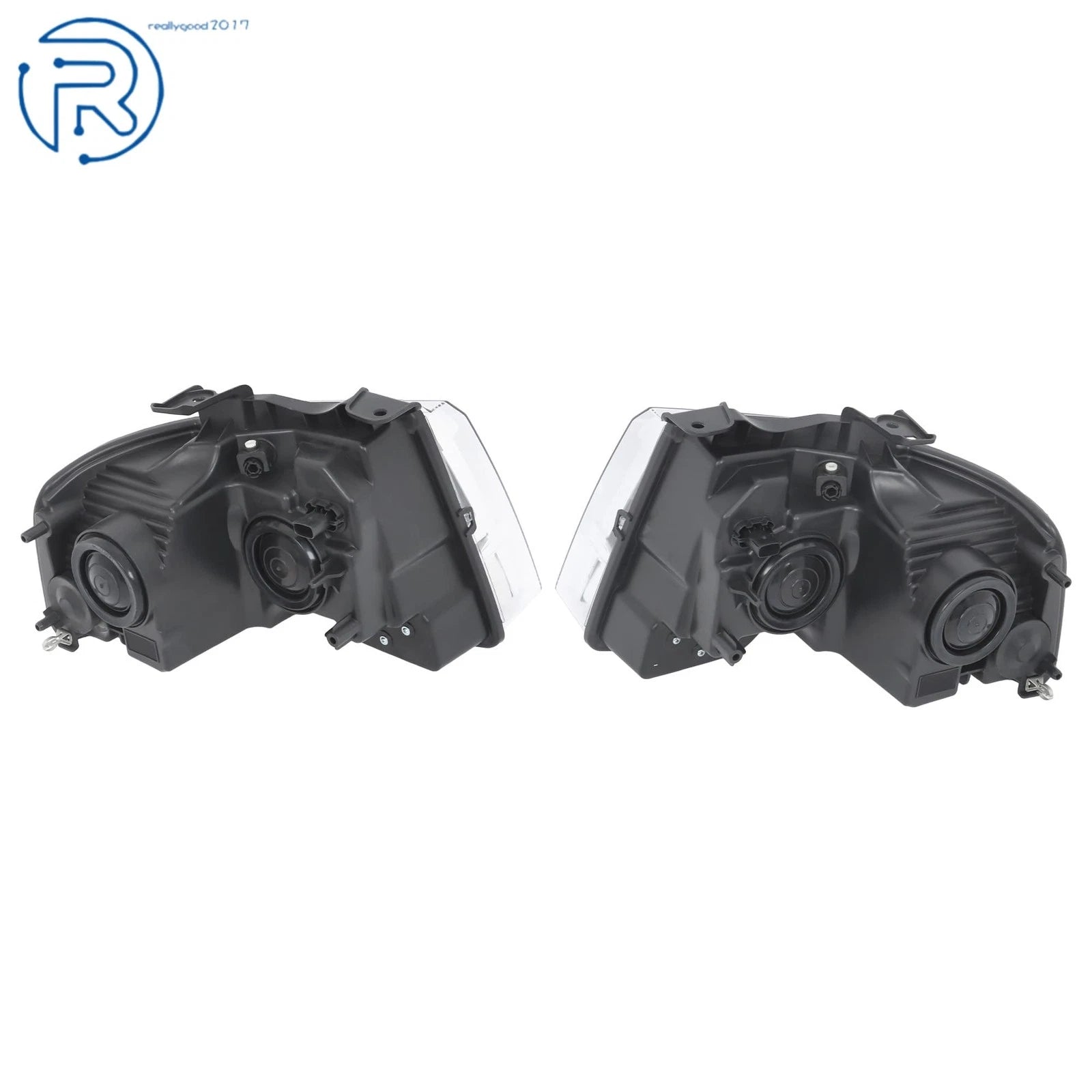 Set of 2 Projector Halogen Headlights for Ford Expedition (2015-2017)