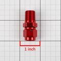 Set of 4 AN Female Flare to 1/4" NPT Male Red Aluminum B-Nut Swivel Coupler Fitting