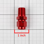 Set of 4 AN Female Flare to 1/4" NPT Male Red Aluminum B-Nut Swivel Coupler Fitting