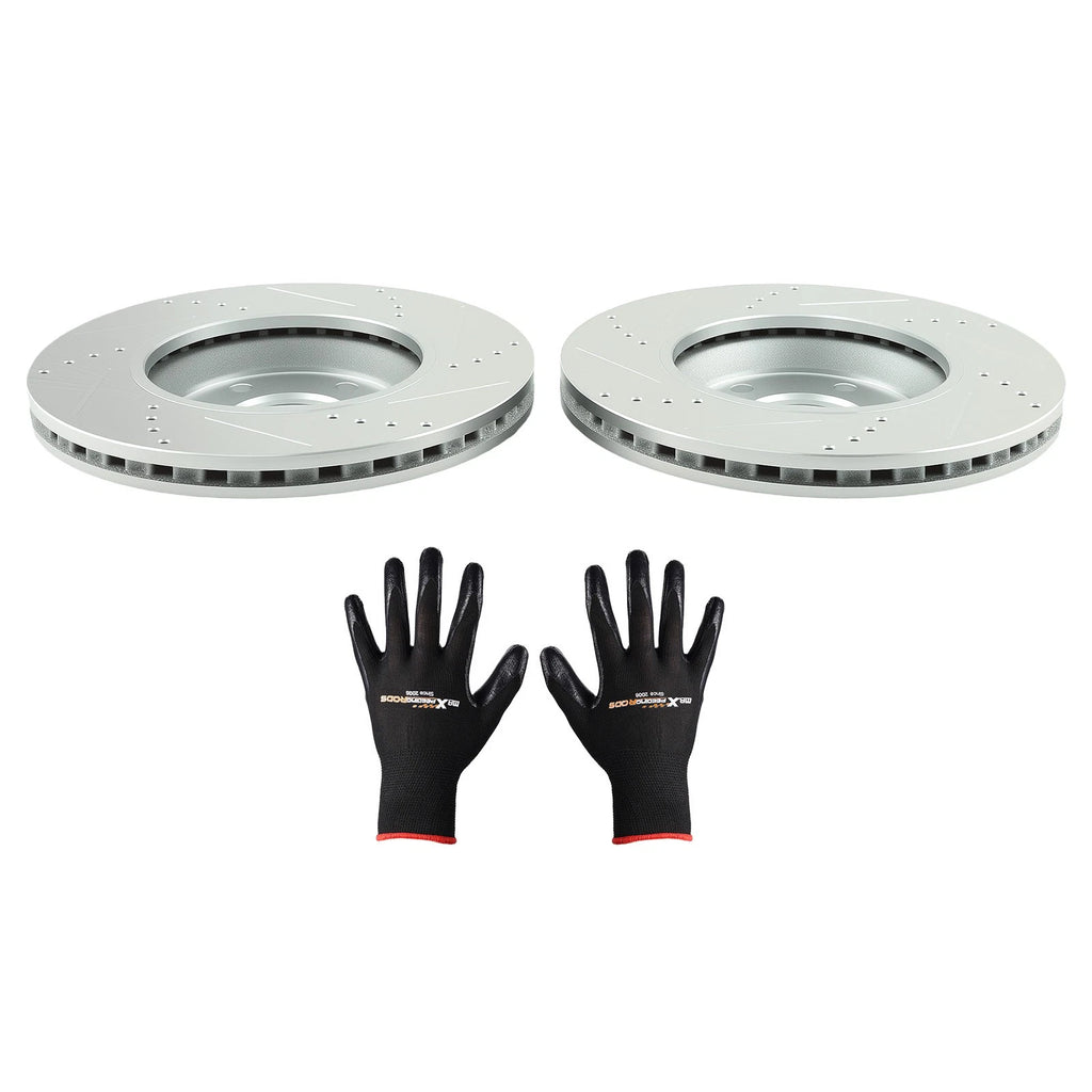 Front Disc Brake Rotors Kit for Chevrolet Cobalt 2005–2006 and Malibu 2004–2012
