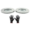 Front Disc Brake Rotors Kit for Chevrolet Cobalt 2005–2006 and Malibu 2004–2012
