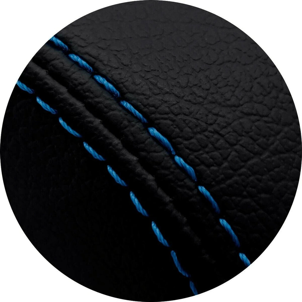 Leather Automatic Shift Boot Cover for Audi TT (2008–2016) Blue Stitch