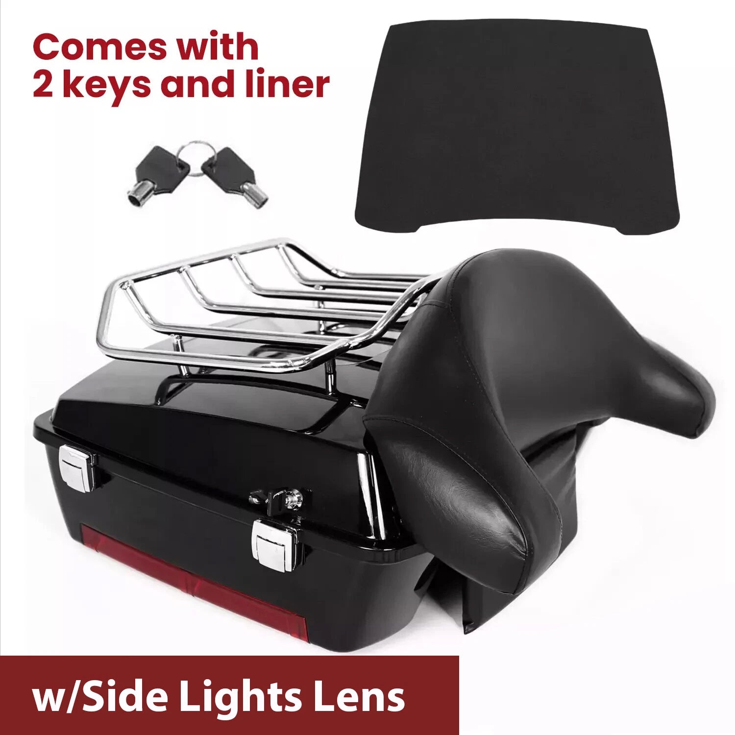 Backrest Rack for Harley Davidson Touring Road Street Glide (1997–2013)