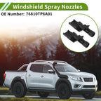 Set of 1 Windshield Washer Nozzle with Hose Connector for Honda (No. 76810TP6A01)