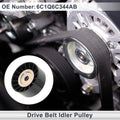 Drive Belt Idler Pulley for Ford Transit (2006–2014) No. 6C1Q6C344AB Black