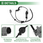ABS Wheel Speed Sensor No. 8951612190 for Toyota Corolla (2014–2019) Rear Left