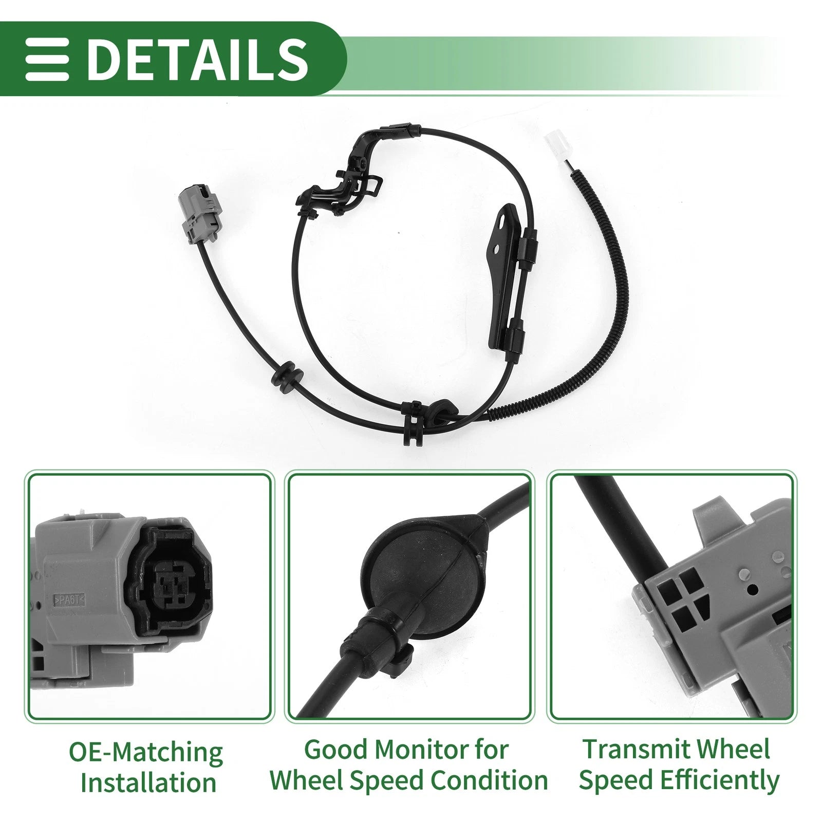 ABS Wheel Speed Sensor No. 8951612190 for Toyota Corolla (2014–2019) Rear Left