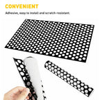 Tail Light Cover Sticker for Car (Honeycomb, Black)