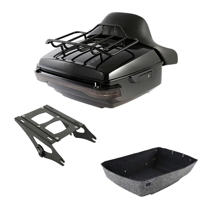 Trunk Backrest Mount Rack Light for Harley Road Glide (2014–2026)