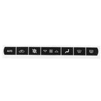 Dash A/C Climate Control Button Repair Decals for Chevrolet Corvette C6 (2005–2013)