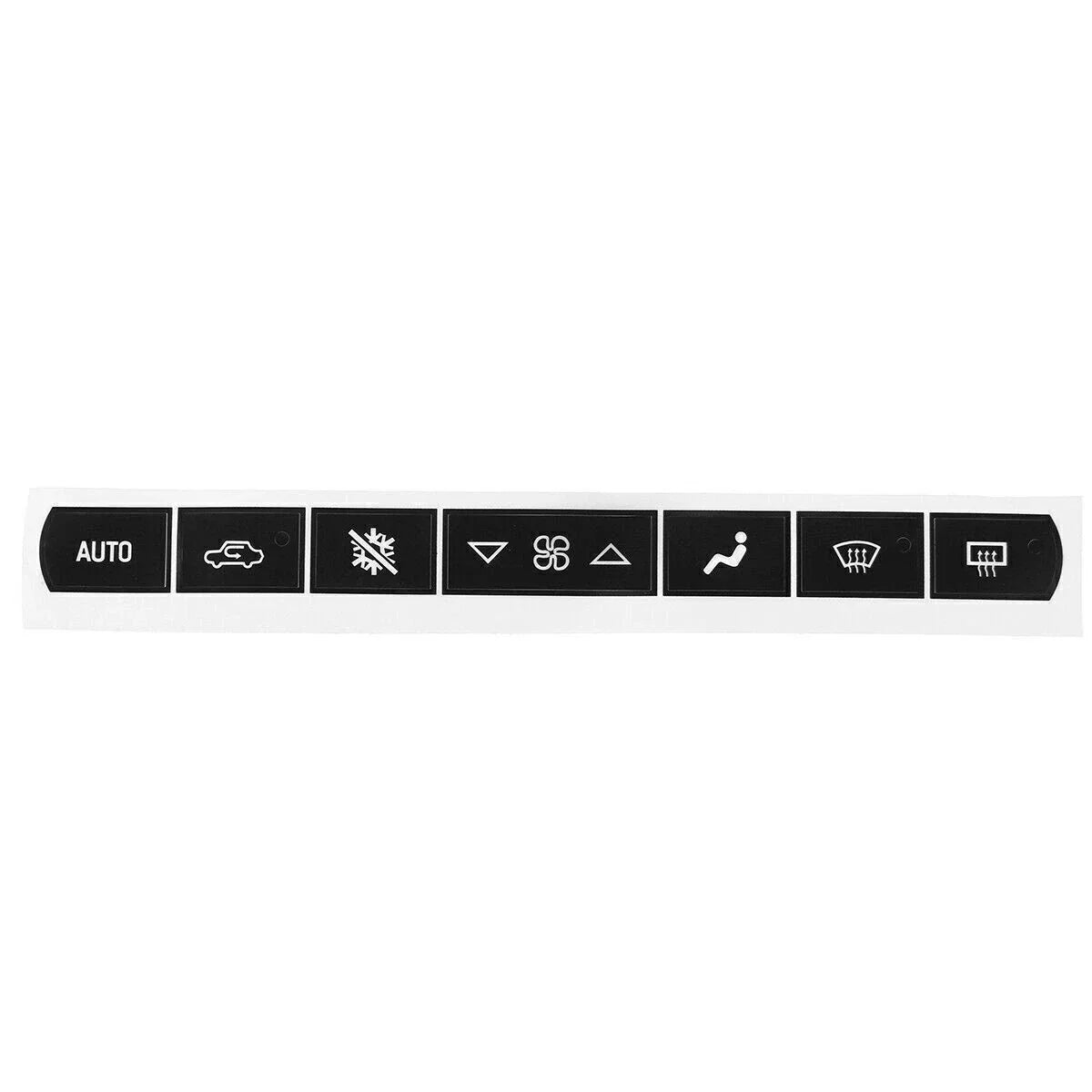 Dash A/C Climate Control Button Repair Decals for Chevrolet Corvette C6 (2005–2013)