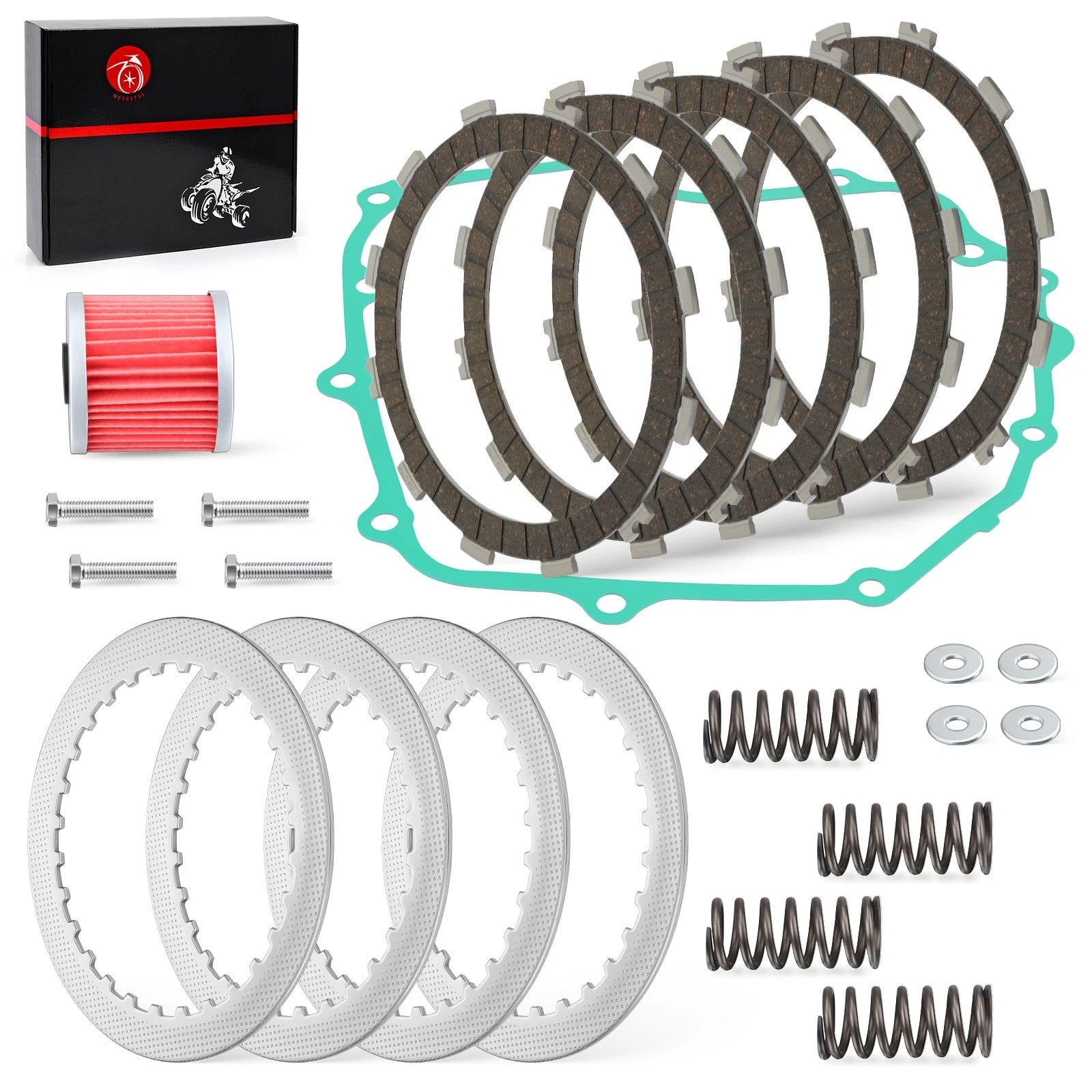 Heavy Duty Clutch Kit Springs w/ Gasket for Kawasaki Ninja 250R EX250J (2008–2012)