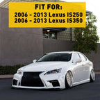 2X Rear Bumper Reflector Red for Lexus IS250 IS350 (2006–2013)