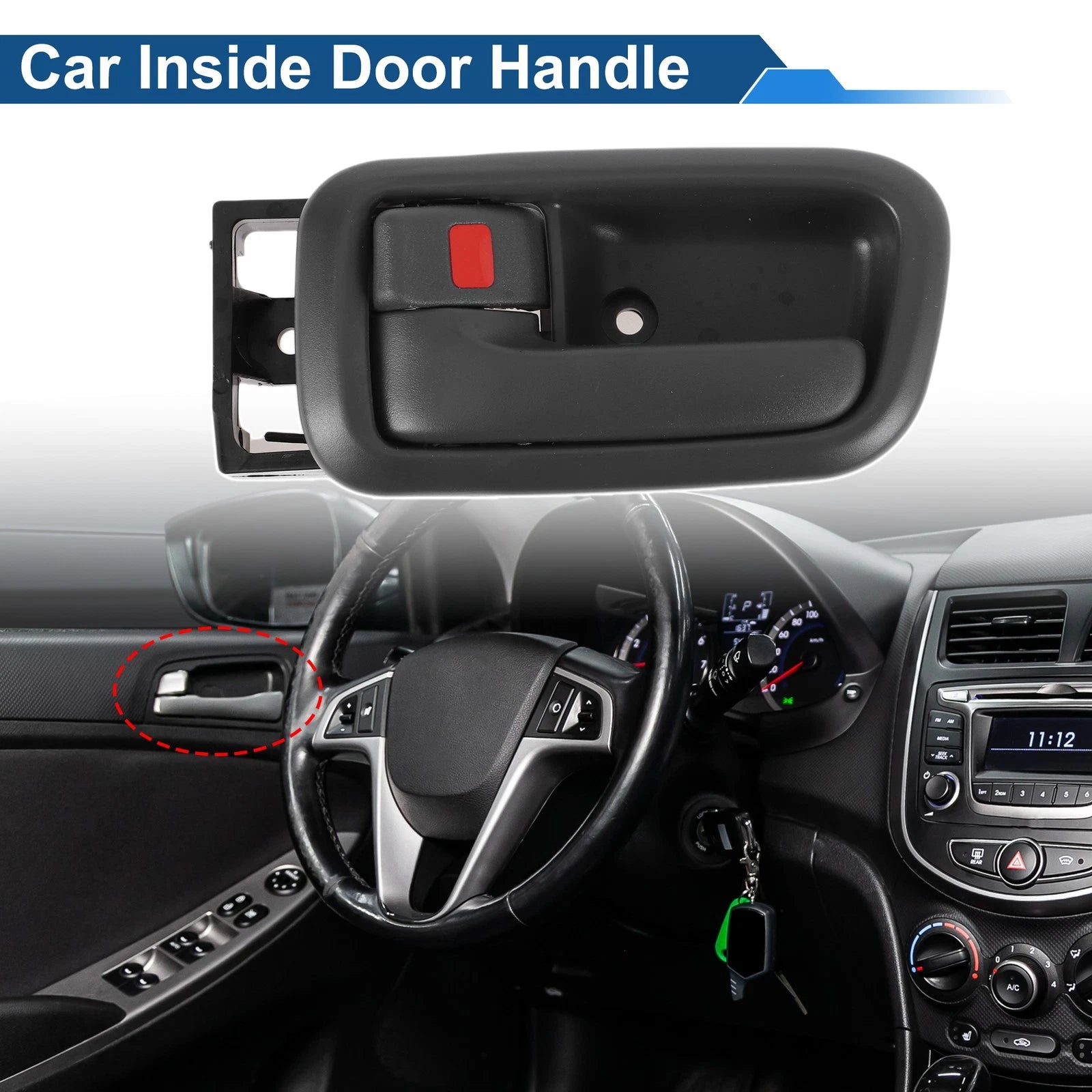 Front Passenger Side Interior Door Handle for Toyota Tundra (2000–2006) No. 692060C010