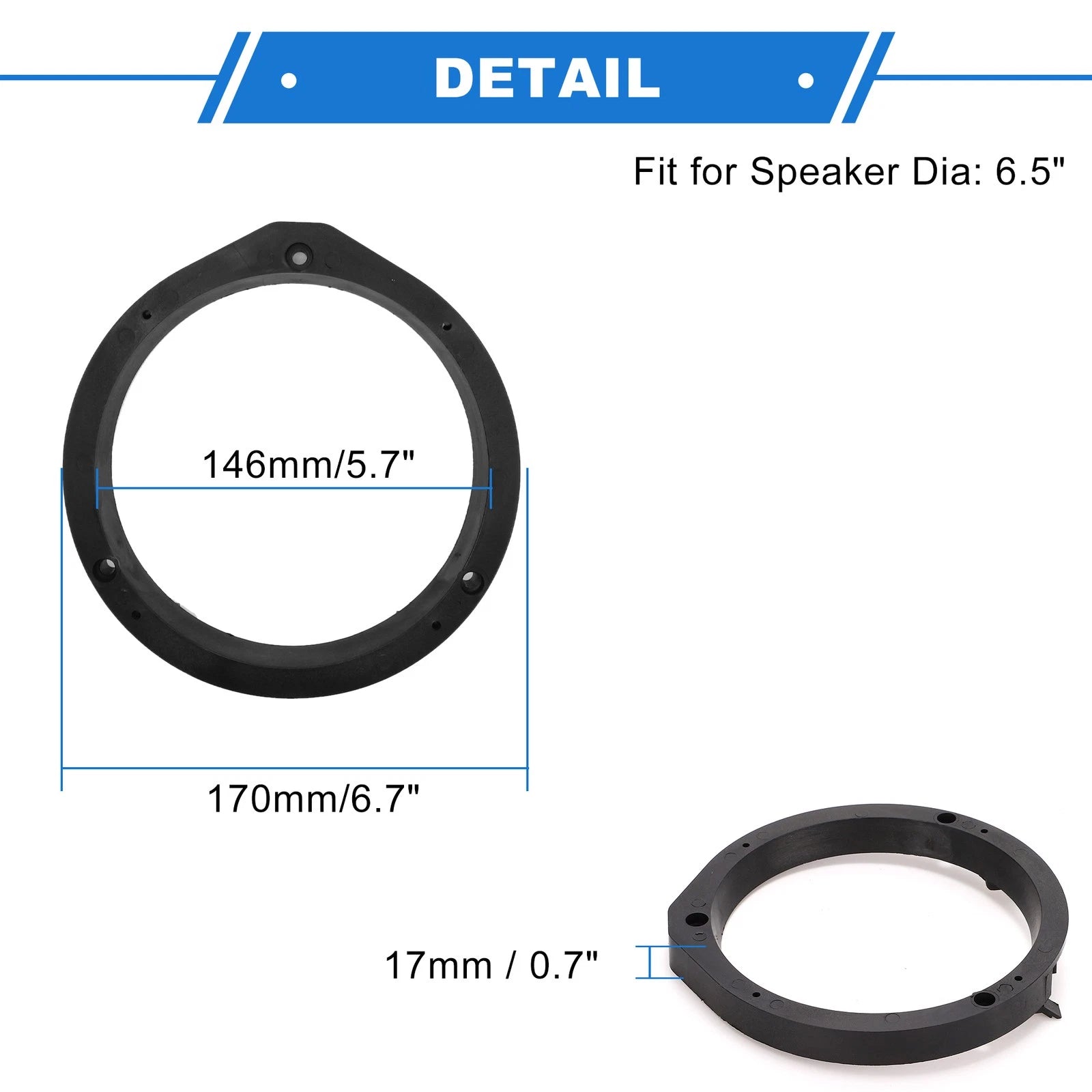 2X Speaker Spacer Ring for Honda Civic (6.5'' Tweeter)