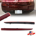 2X Red Lens Rear Bumper Reflector Lights for Lincoln MKZ (2013–2020)