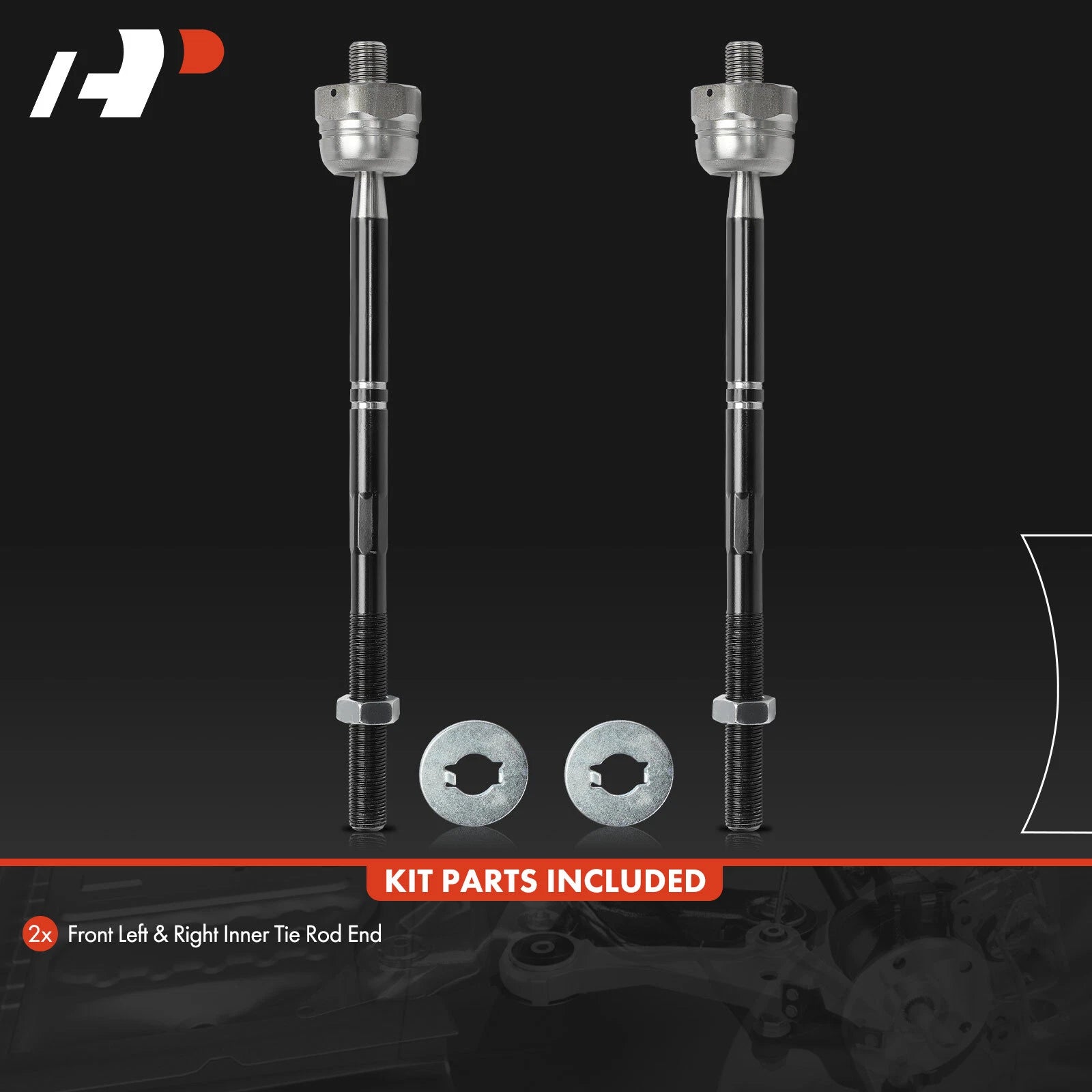 2X Front Inner Tie Rod Ends for Ford F-150, Lincoln Mark LT (2004–2008)