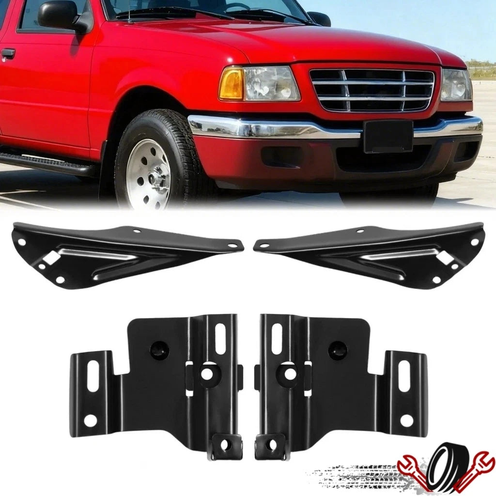Set of 2 Front Bumper Mounting Brackets for Ford Ranger (2001–2007)