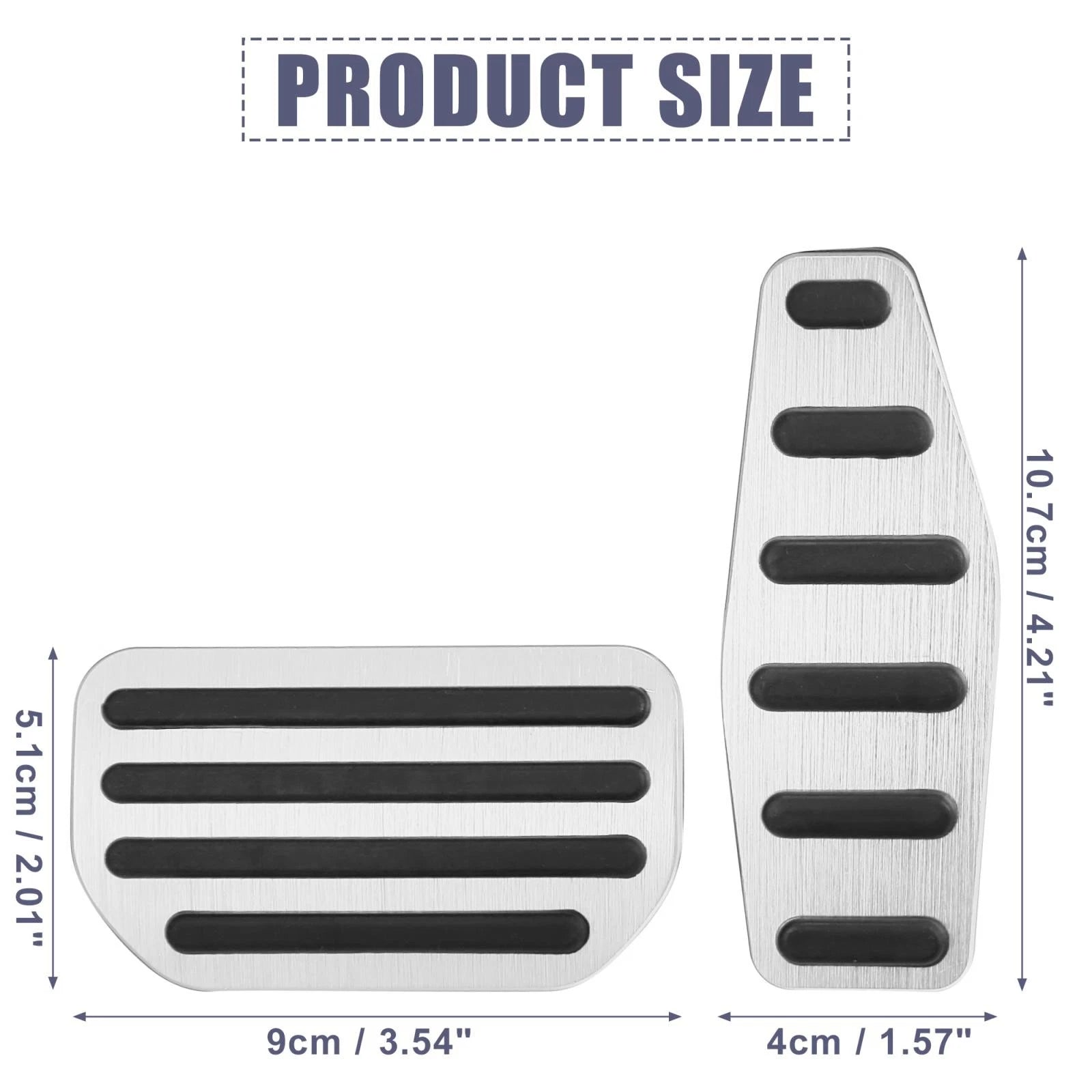 Brake Gas Accelerator Pedal Cover Kit for Suzuki Jimny (2019–2023)