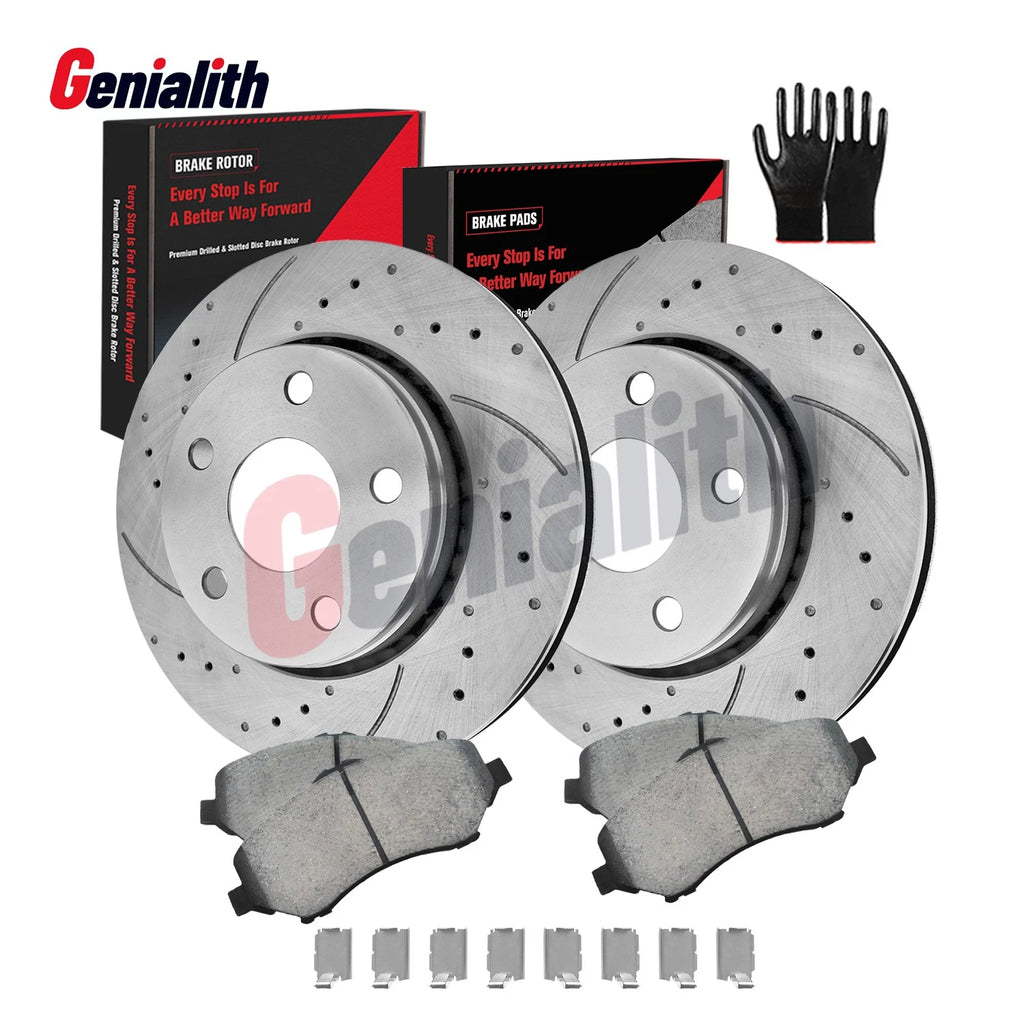 Front Brake Rotors + Pads Kit for Jeep Wrangler (2007–2017) 302mm