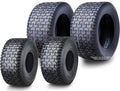 Set of 4 WANDA Turf Tires 15x6-6 Front & 20x8-8 Rear 4PR for Lawn Mower