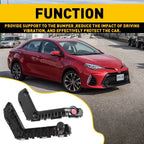 Set of 2 Bumper Bracket Supports for Toyota Corolla (2017–2019)