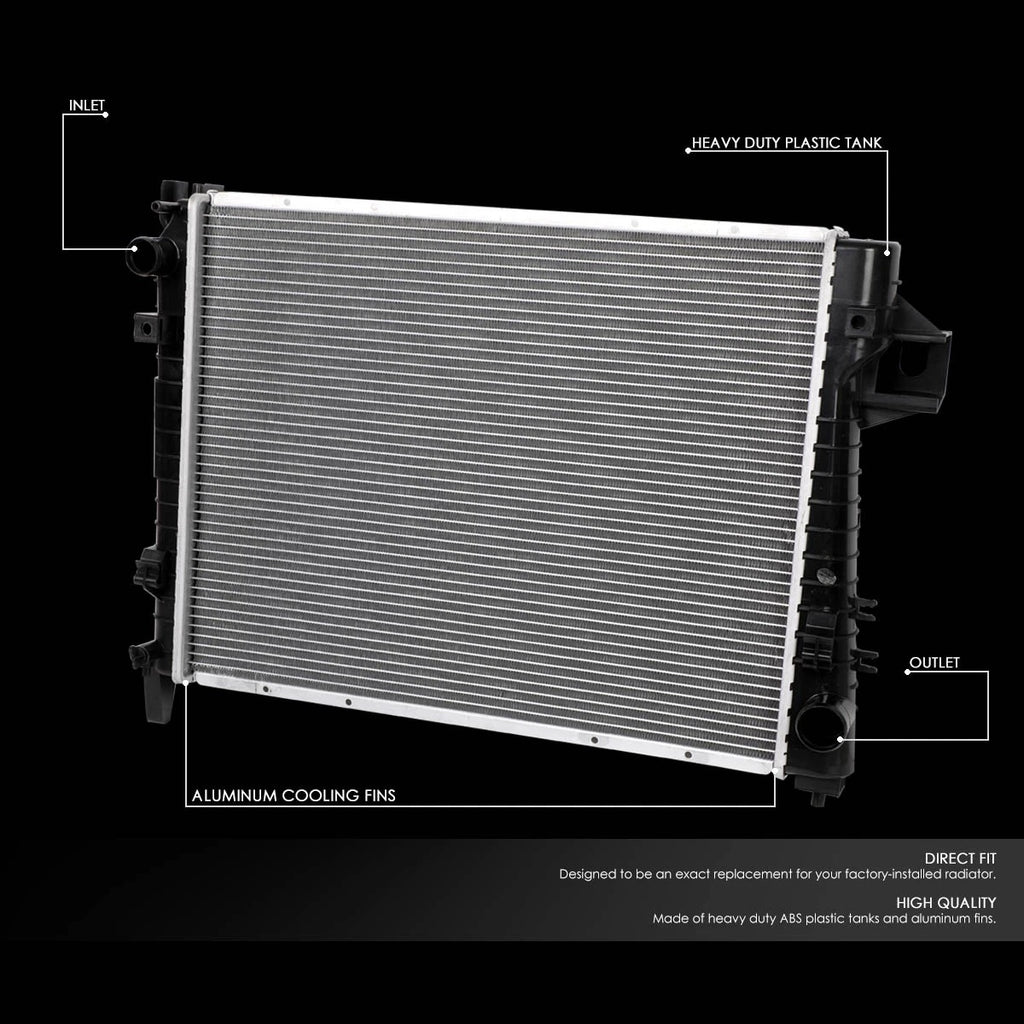 Aluminum Core Cooling Radiator for Dodge Ram Truck (2002–2004) DPI 2479