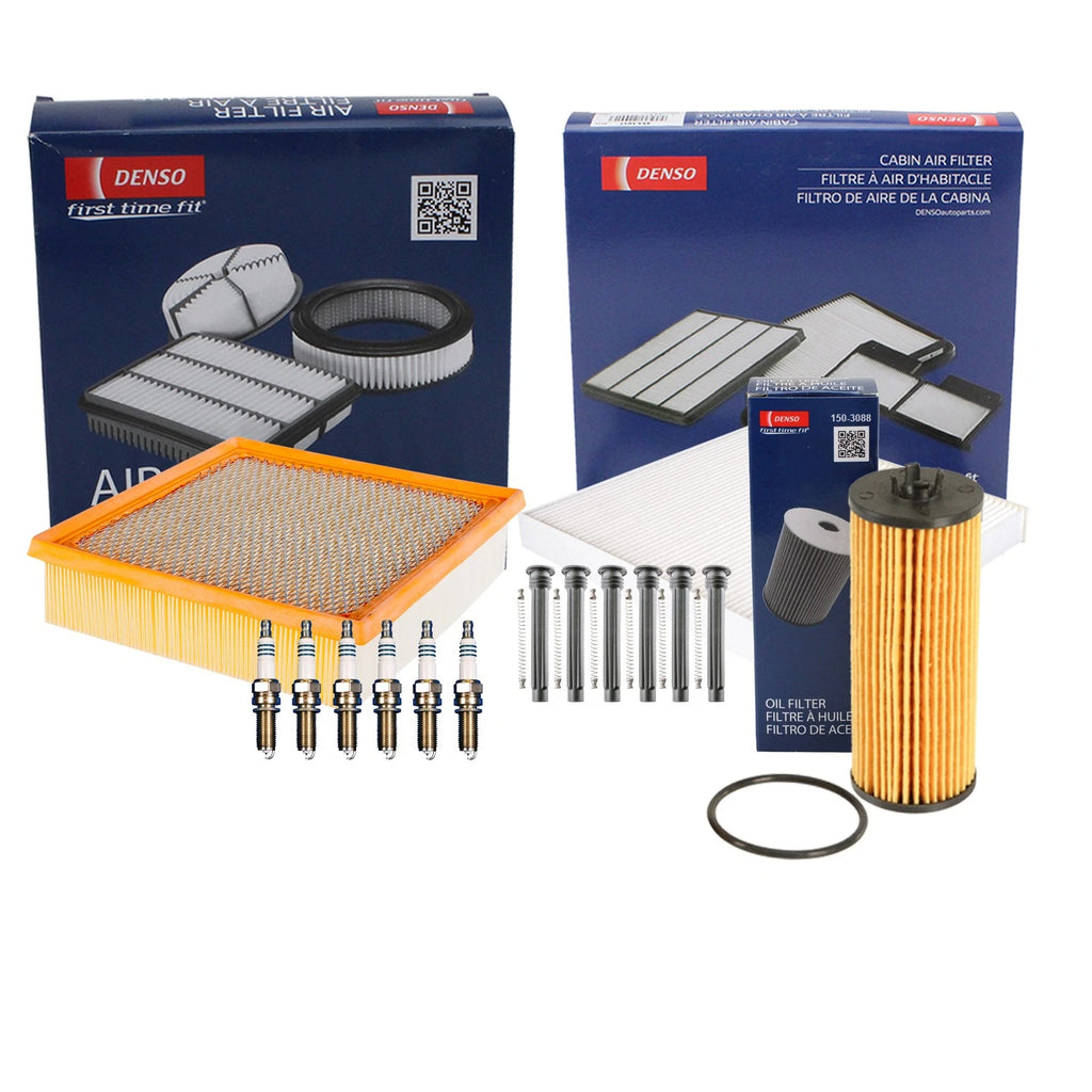 Denso Tune Up Kit 6 Spark Plugs & Boots for Durango Grand Cherokee (2011–2020)