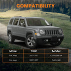 2" Lift Kit with Alignment Control Arms for Jeep Patriot Compass (2007–2017)
