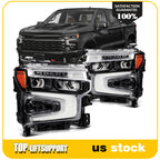 Full LED DRL Headlight Assembly for Chevy Silverado 1500 (2022–2025)