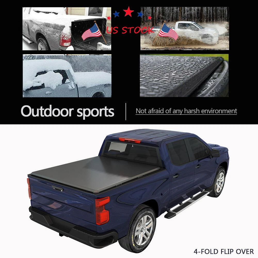 4-Fold Soft Tonneau Cover for Dodge Ram 1500 2500 3500 (2002–2019)