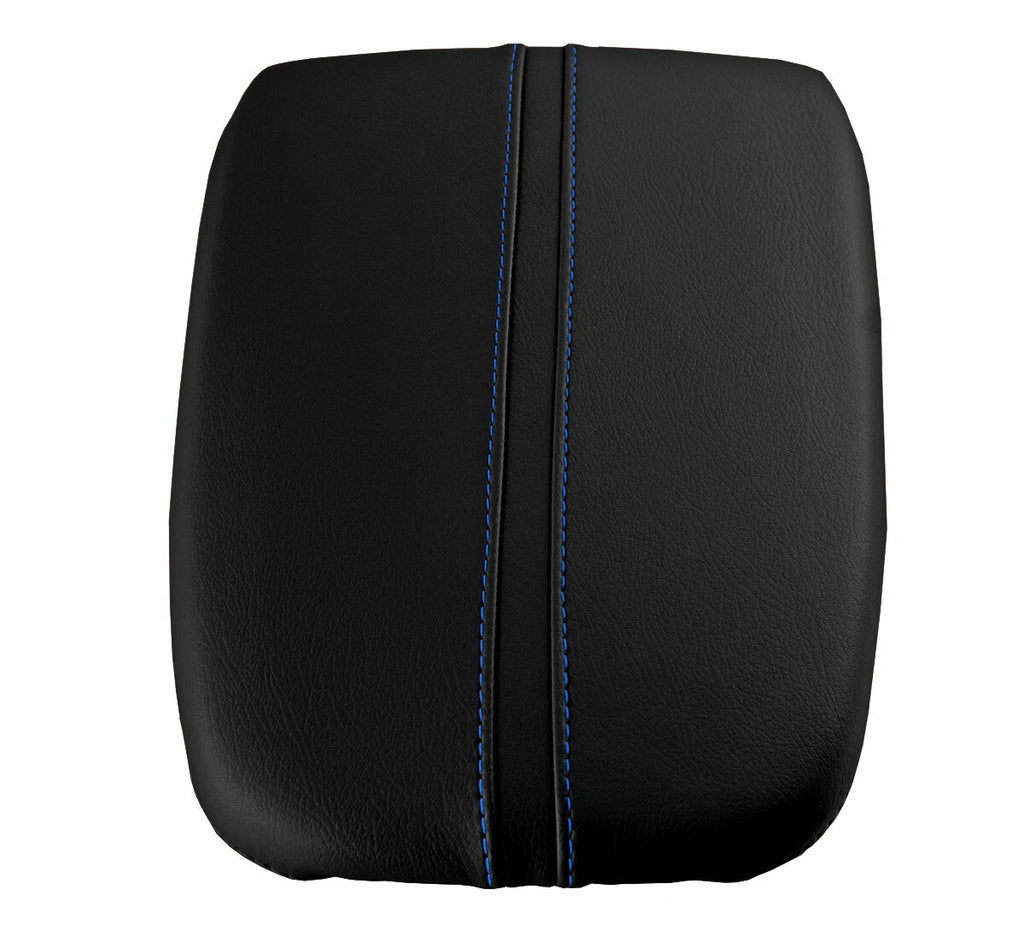 Armrest Cover for Acura TLX (2015–2020) - Leather, Blue Stitch