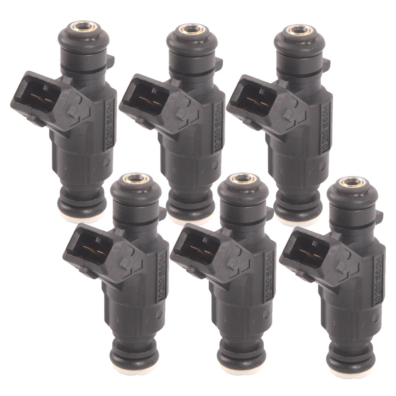 Set of 6 Fuel Injectors for Mercedes-Benz C240 C320 E320 (2001–2005)