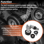 Set of 1 Drive Belt Tensioner Kit for Hyundai Azera (2006–2011) 39104