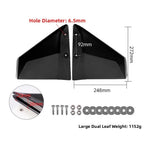 Black Hydrofoil Stabilizer for 40-300HP Outboards (24.8 x 9.2 x 27.2 cm)