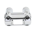 2" Handlebar Riser 1 1/4" Bar Clamp Chrome for Harley Softail