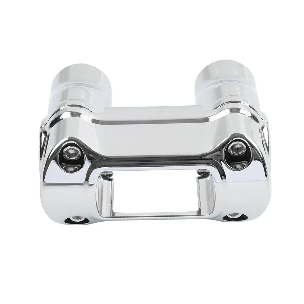 2" Handlebar Riser 1 1/4" Bar Clamp Chrome for Harley Softail