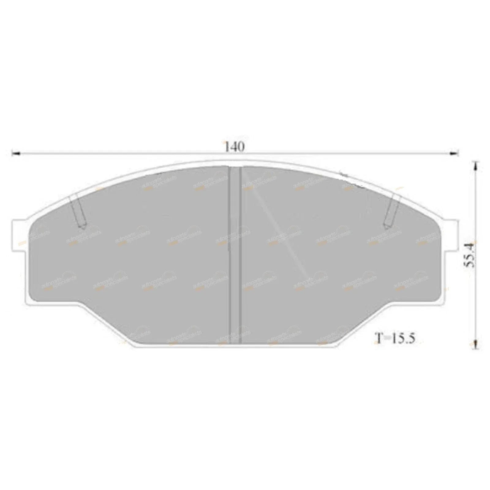 Front Disc Brake Pad Set for Toyota Hilux YN55 YN56 YN57 YN58 (1983–1989)