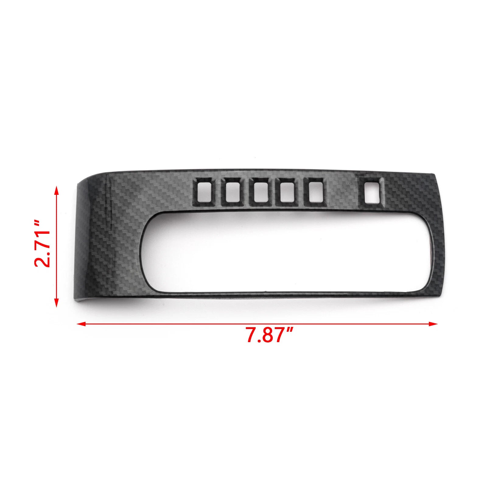 Carbon Fiber Gear Shift Box Panel Cover Trim for Honda Civic (2016-2021)