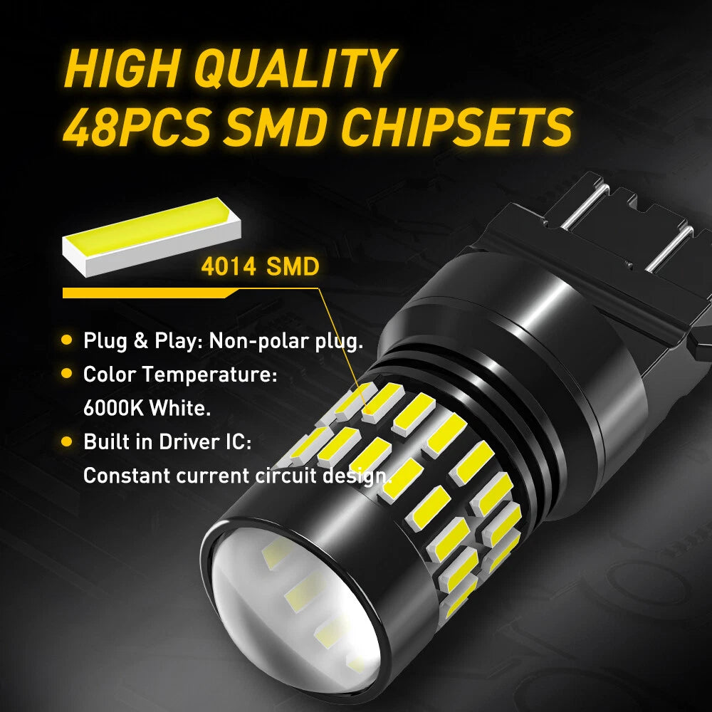 2X LED Backup Reverse Light Bulb for Chevrolet GMC (YYYY–YYYY)