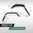 Set of 8 Fender Flares for Hummer H1/Humvee