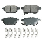 Rear Brake Kit 259mm Rotors & Akebono Ceramic Pads for CT200h, Corolla, Matrix, Prius (2011–2017)