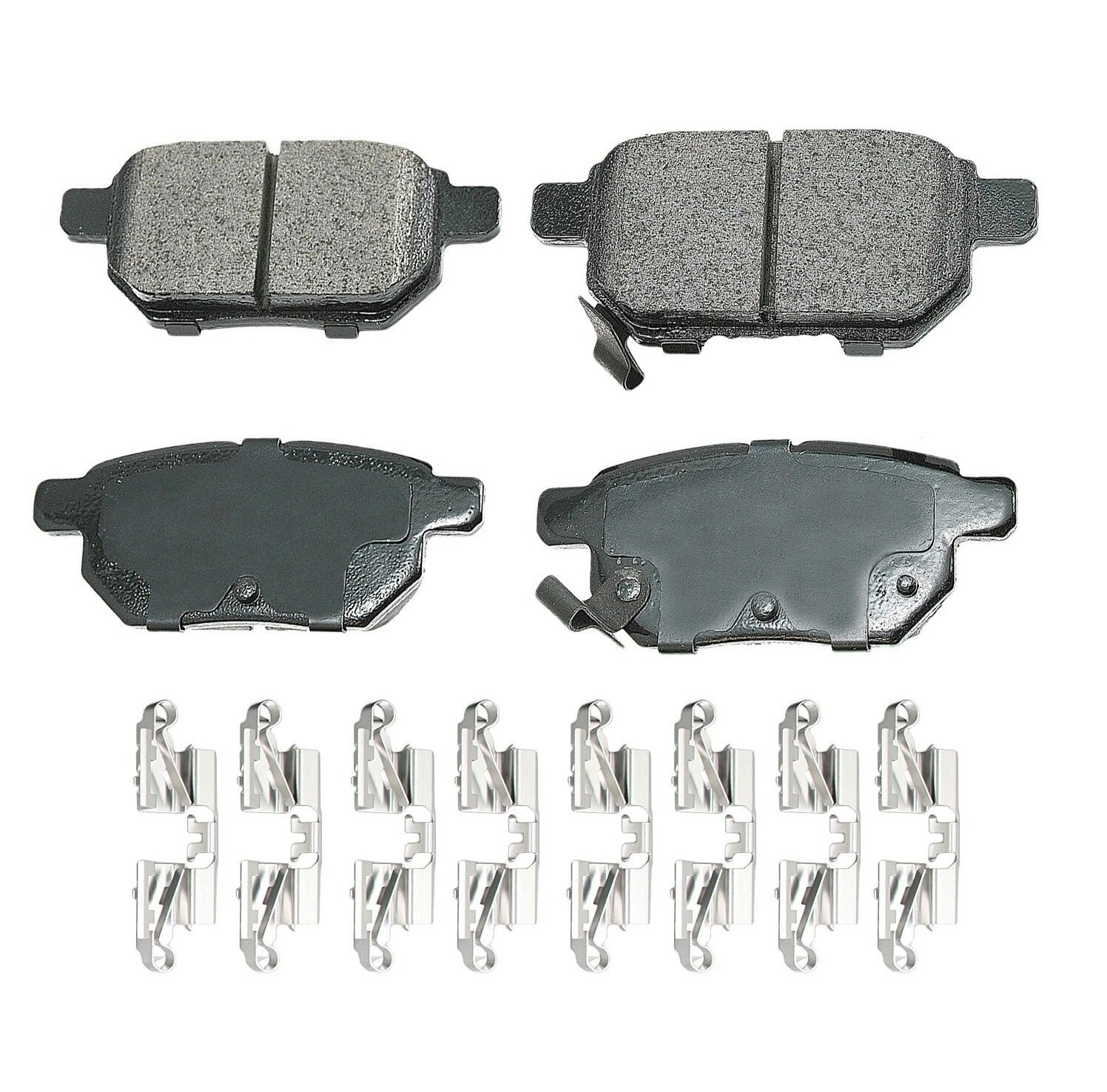 Rear Brake Kit 259mm Rotors & Akebono Ceramic Pads for CT200h, Corolla, Matrix, Prius (2011–2017)